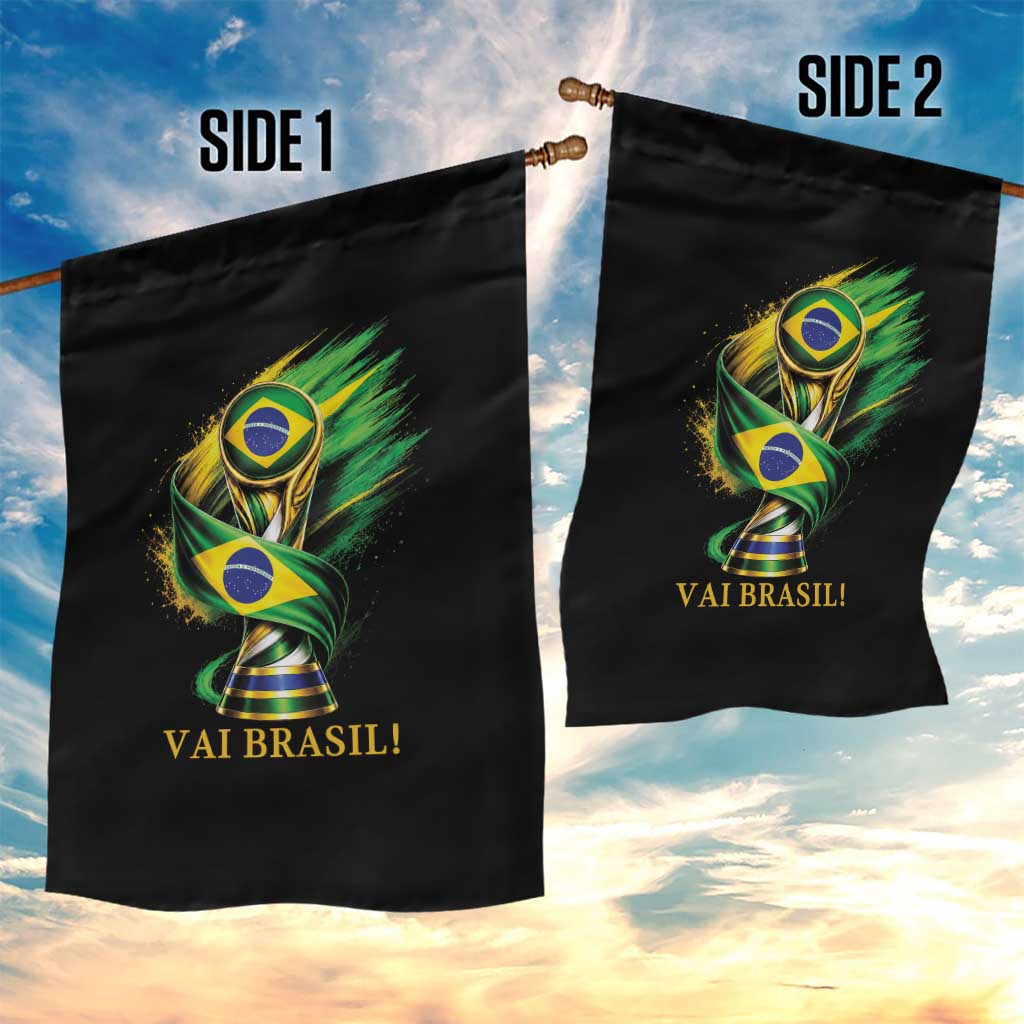 Brazil Soccer Fan 2026 Gift Garden Flag Vai Brasil