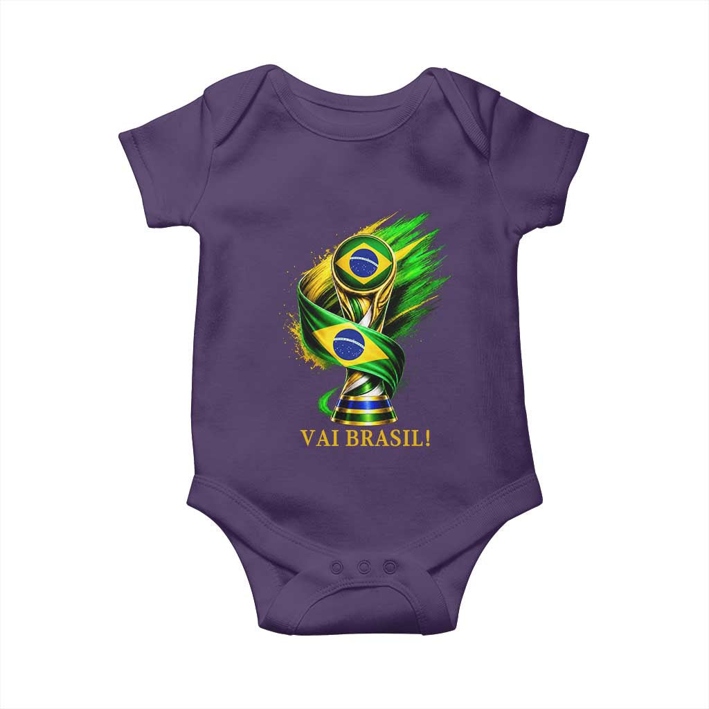 Brazil Soccer Fan 2026 Gift Baby Onesie Vai Brasil