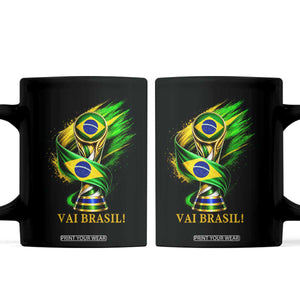 Brazil Soccer Fan 2026 Gift Coffee Mug Vai Brasil