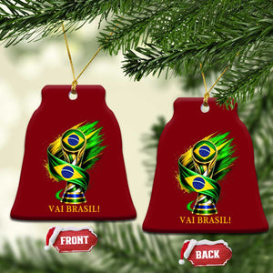 Brazil Soccer Fan 2026 Gift Ceramic Ornament Vai Brasil