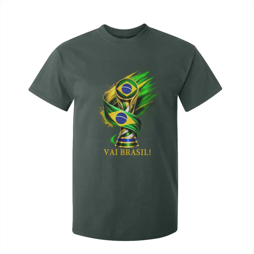 Brazil Soccer Fan 2026 Gift T Shirt For Kid Vai Brasil