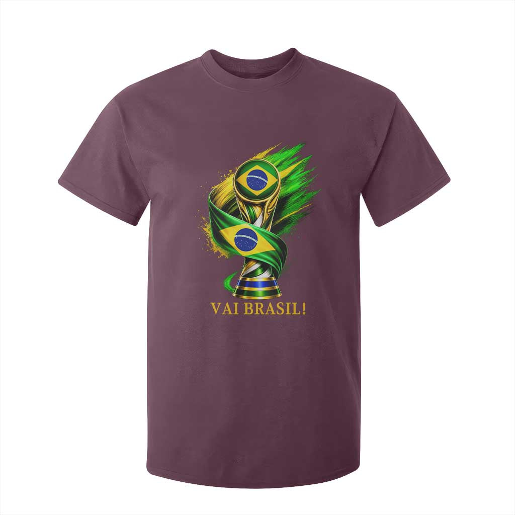 Brazil Soccer Fan 2026 Gift T Shirt For Kid Vai Brasil