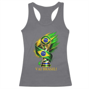 Brazil Soccer Fan 2026 Gift Racerback Tank Top Vai Brasil