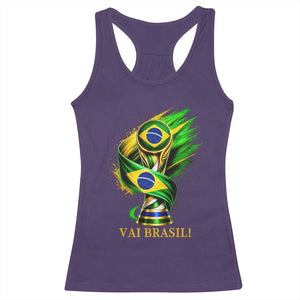 Brazil Soccer Fan 2026 Gift Racerback Tank Top Vai Brasil
