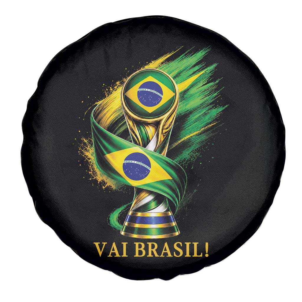 Brazil Soccer Fan 2026 Gift Spare Tire Cover Vai Brasil