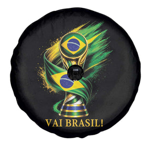 Brazil Soccer Fan 2026 Gift Spare Tire Cover Vai Brasil