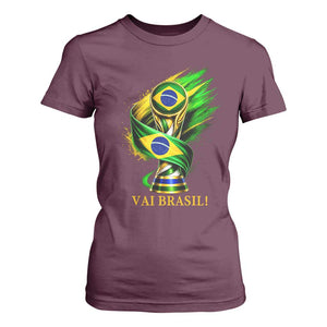 Brazil Soccer Fan 2026 Gift T Shirt For Women Vai Brasil