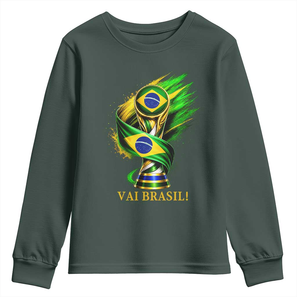 Brazil Soccer Fan 2026 Gift Youth Sweatshirt Vai Brasil