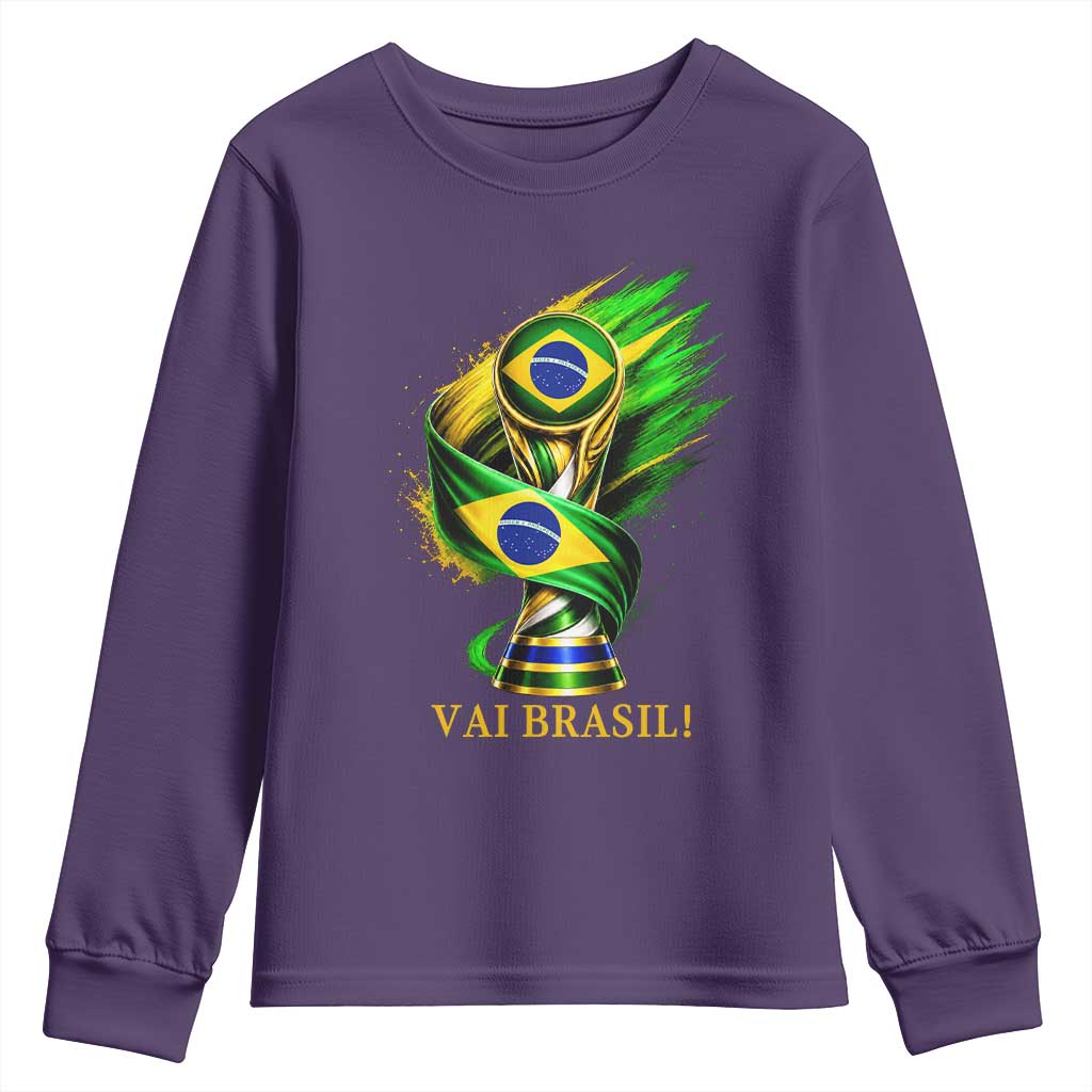 Brazil Soccer Fan 2026 Gift Youth Sweatshirt Vai Brasil