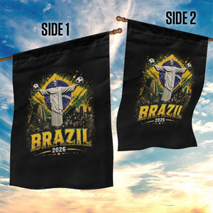 Brazilian Futbol 2026 Garden Flag Christ The Redeemer Football Pride
