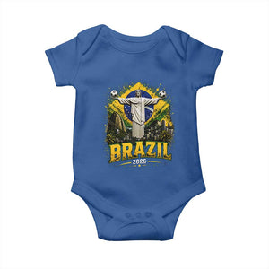 Brazilian Futbol 2026 Baby Onesie Christ The Redeemer Football Pride