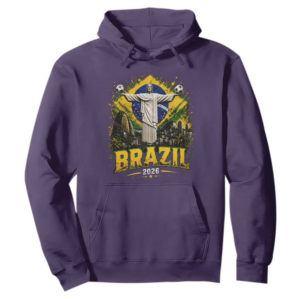 Brazilian Futbol 2026 Hoodie Christ The Redeemer Football Pride