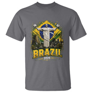 Brazilian Futbol 2026 T Shirt Christ The Redeemer Football Pride