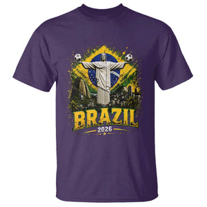 Brazilian Futbol 2026 T Shirt Christ The Redeemer Football Pride