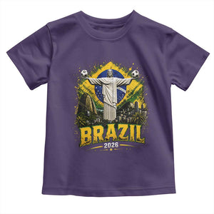 Brazilian Futbol 2026 Toddler T Shirt Christ The Redeemer Football Pride