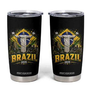 Brazilian Futbol 2026 Tumbler Cup Christ The Redeemer Football Pride