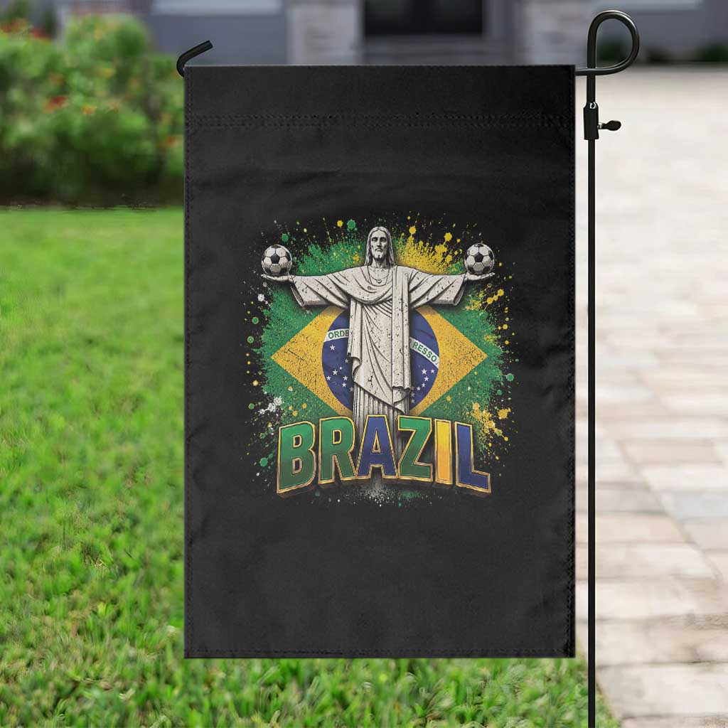 Latin Pride Christ The Redeemer Graphic Garden Flag Brazilian Football 2026