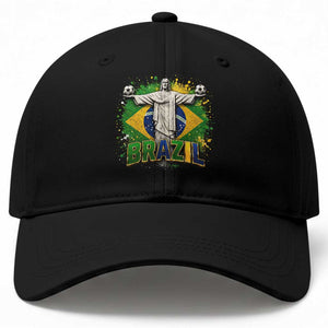 Latin Pride Christ The Redeemer Graphic Baseball Cap Brazilian Football 2026
