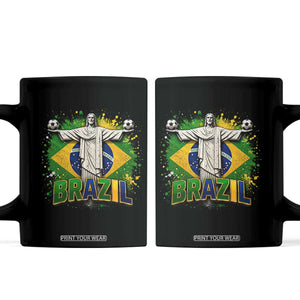 Latin Pride Christ The Redeemer Graphic Coffee Mug Brazilian Football 2026