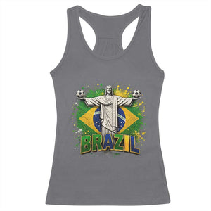 Latin Pride Christ The Redeemer Graphic Racerback Tank Top Brazilian Football 2026