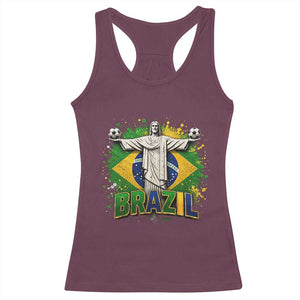 Latin Pride Christ The Redeemer Graphic Racerback Tank Top Brazilian Football 2026