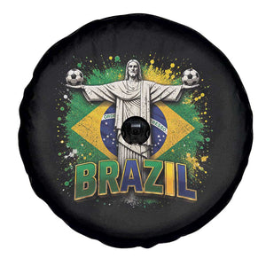 Latin Pride Christ The Redeemer Graphic Spare Tire Cover Brazilian Football 2026