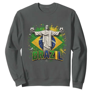 Latin Pride Christ The Redeemer Graphic Sweatshirt Brazilian Football 2026
