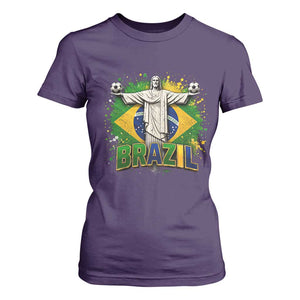 Latin Pride Christ The Redeemer Graphic T Shirt For Women Brazilian Football 2026