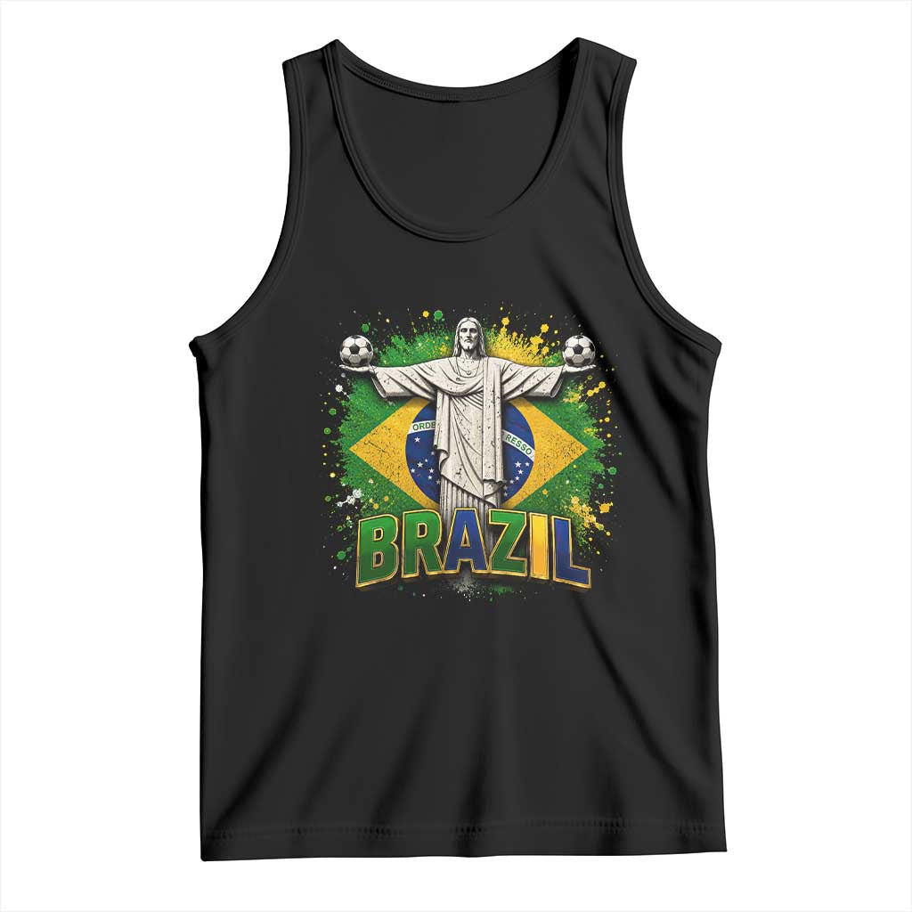 Latin Pride Christ The Redeemer Graphic Tank Top Brazilian Football 2026