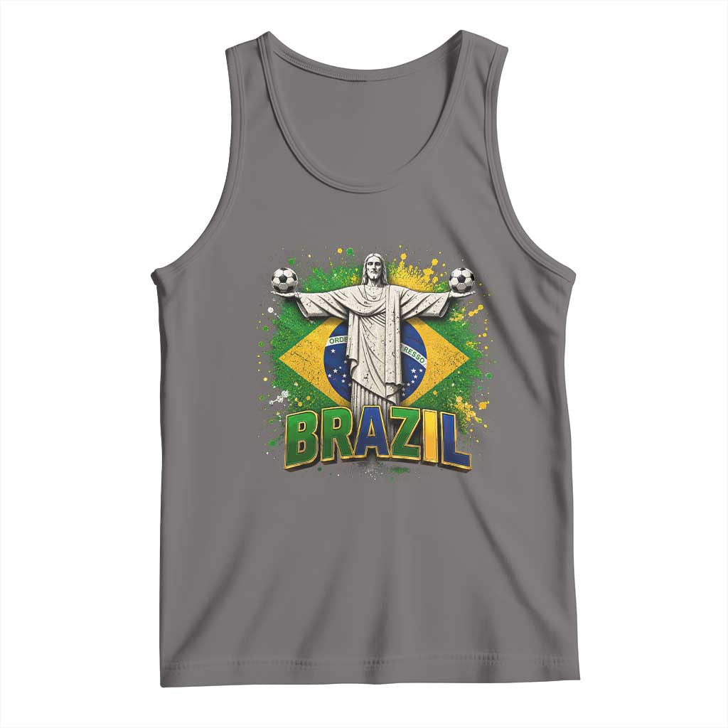Latin Pride Christ The Redeemer Graphic Tank Top Brazilian Football 2026
