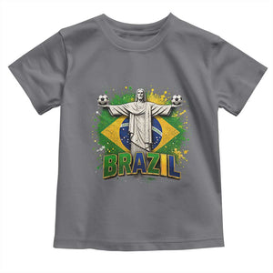 Latin Pride Christ The Redeemer Graphic Toddler T Shirt Brazilian Football 2026