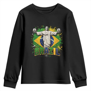 Latin Pride Christ The Redeemer Graphic Youth Sweatshirt Brazilian Football 2026