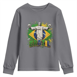 Latin Pride Christ The Redeemer Graphic Youth Sweatshirt Brazilian Football 2026