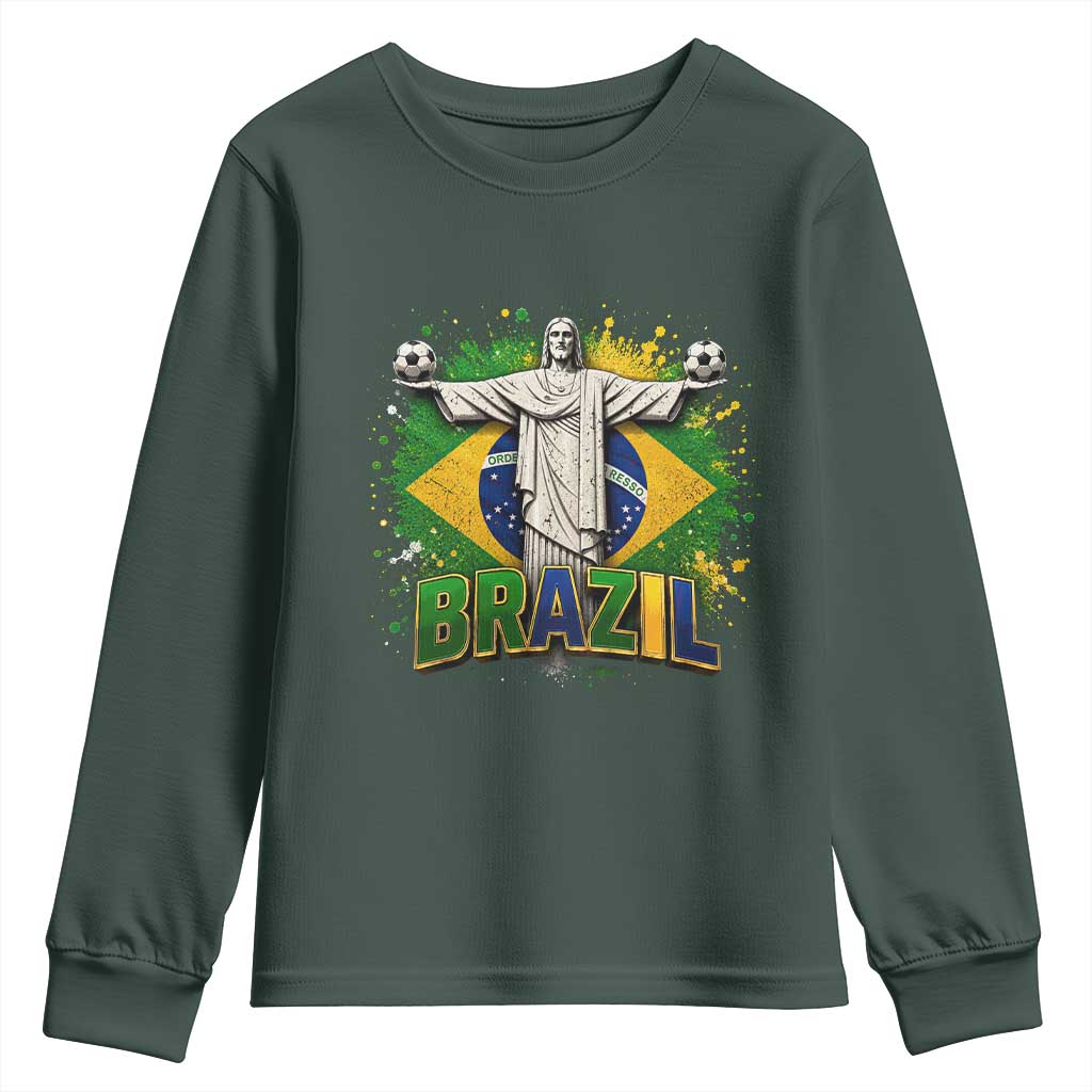 Latin Pride Christ The Redeemer Graphic Youth Sweatshirt Brazilian Football 2026
