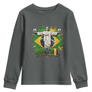 Latin Pride Christ The Redeemer Graphic Youth Sweatshirt Brazilian Football 2026