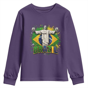 Latin Pride Christ The Redeemer Graphic Youth Sweatshirt Brazilian Football 2026