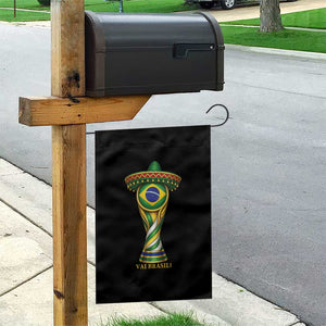 Brazil Football Supporter Gift Garden Flag Vai Brasil