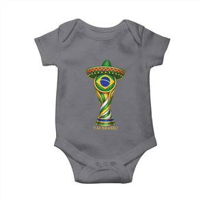 Brazil Football Supporter Gift Baby Onesie Vai Brasil