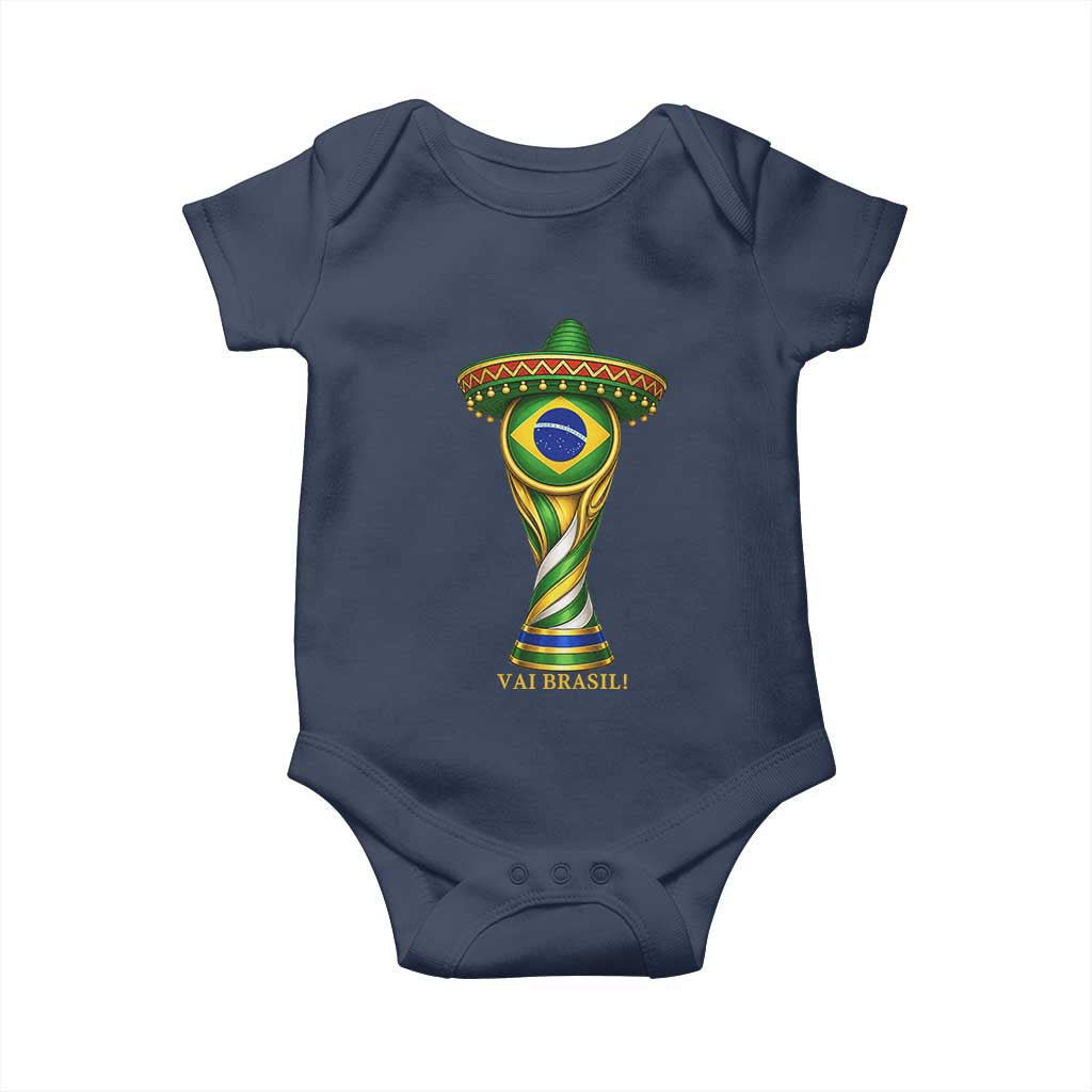 Brazil Football Supporter Gift Baby Onesie Vai Brasil