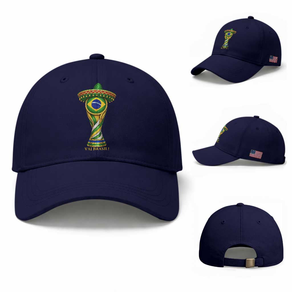 Brazil Football Supporter Gift Baseball Cap Vai Brasil