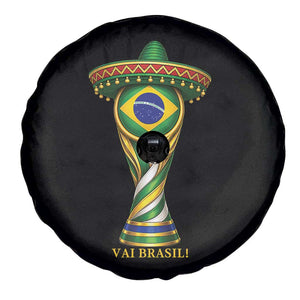 Brazil Football Supporter Gift Spare Tire Cover Vai Brasil