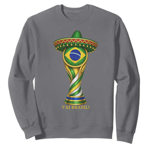 Brazil Football Supporter Gift Sweatshirt Vai Brasil