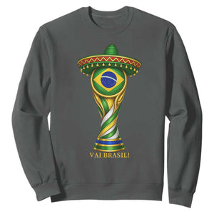 Brazil Football Supporter Gift Sweatshirt Vai Brasil