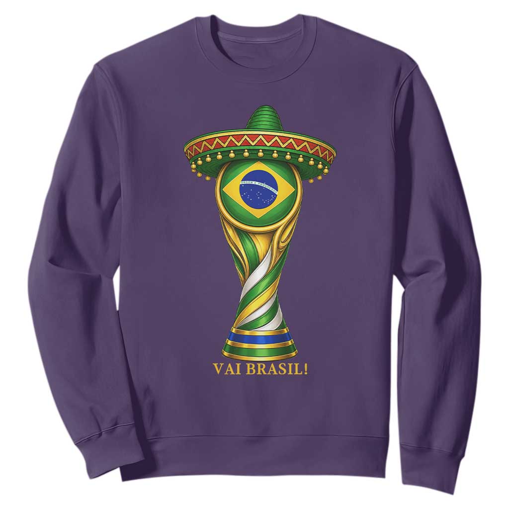 Brazil Football Supporter Gift Sweatshirt Vai Brasil