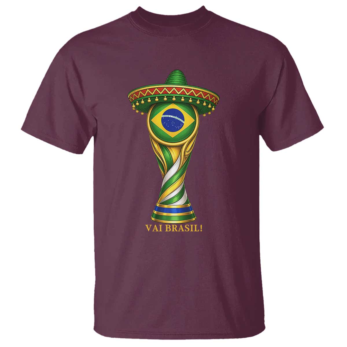 Brazil Football Supporter Gift T Shirt Vai Brasil