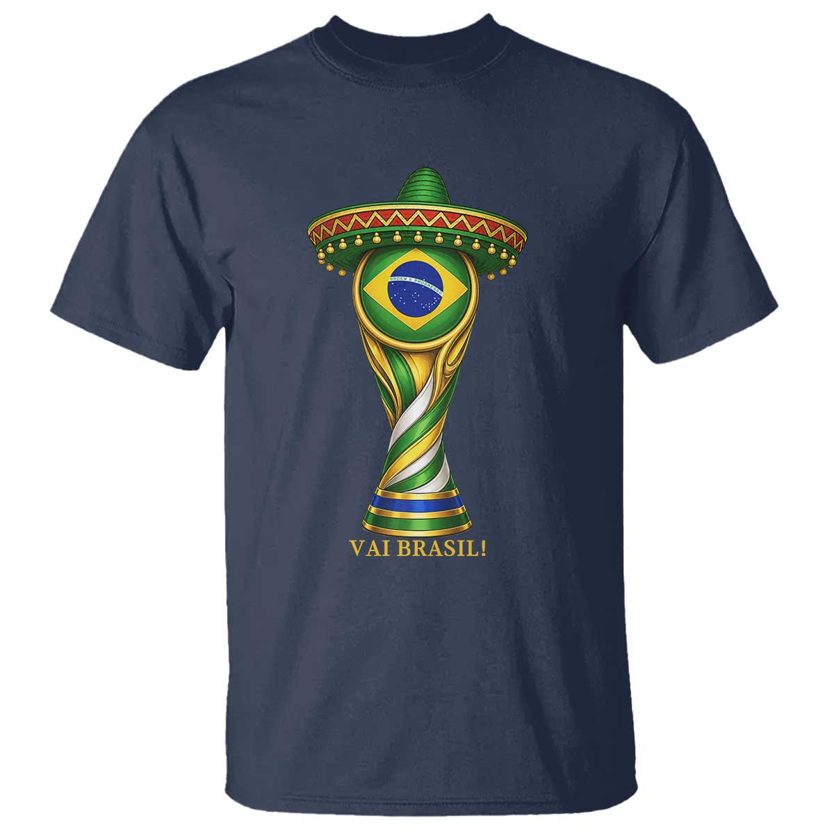 Brazil Football Supporter Gift T Shirt Vai Brasil