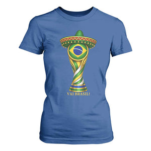 Brazil Football Supporter Gift T Shirt For Women Vai Brasil