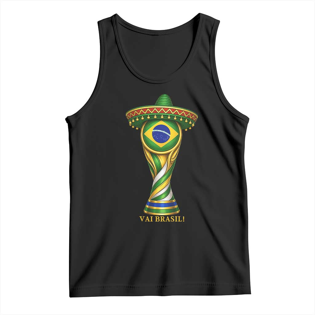 Brazil Football Supporter Gift Tank Top Vai Brasil