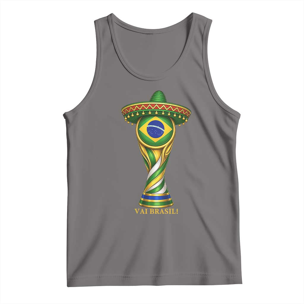 Brazil Football Supporter Gift Tank Top Vai Brasil