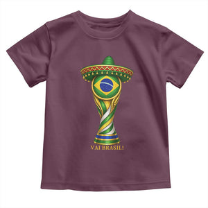 Brazil Football Supporter Gift Toddler T Shirt Vai Brasil